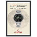 Omega Race to the Moon Vintage Poster Ad