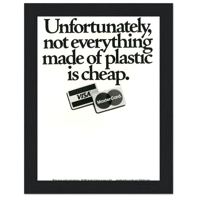Visa Mastercard Vintage Poster