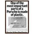 Porsche - 24 Hour Road Service Vintage Poster Ad
