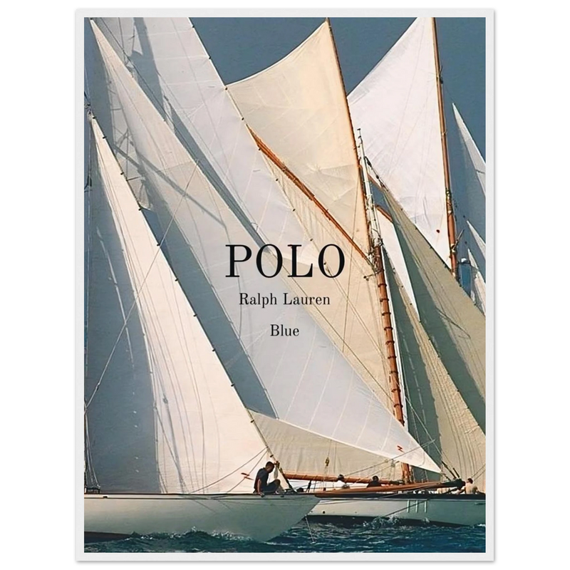 Polo Ralph Lauren Vintage Ad Poster - Polo Blue