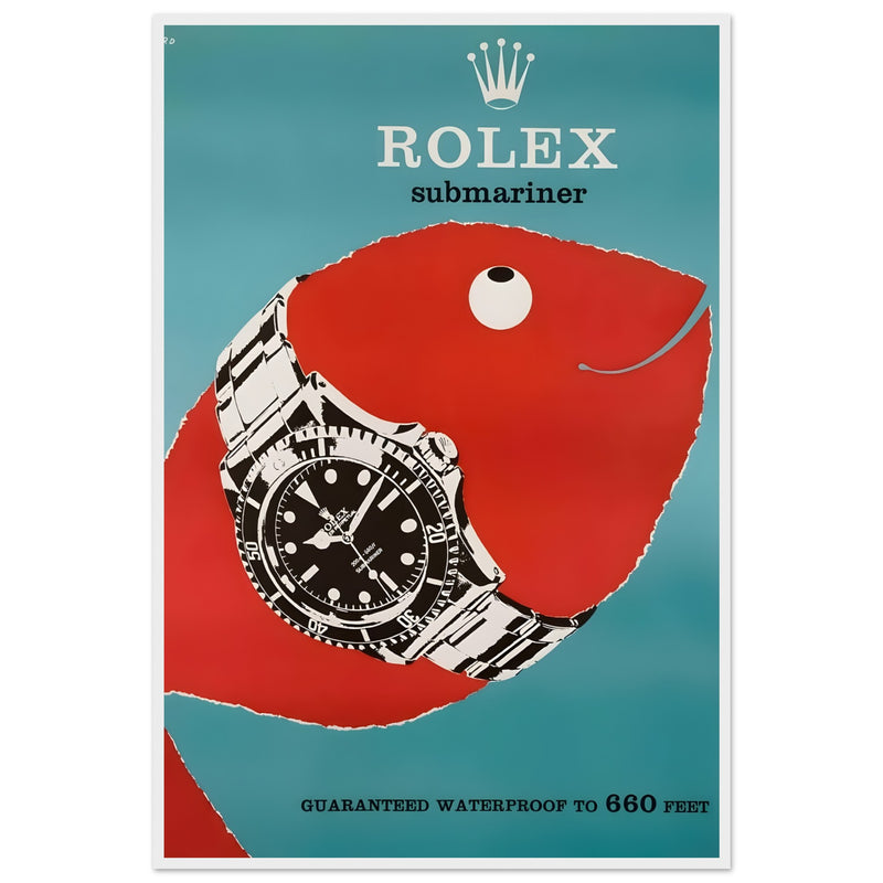 Rolex Submariner Vintage Poster Ad