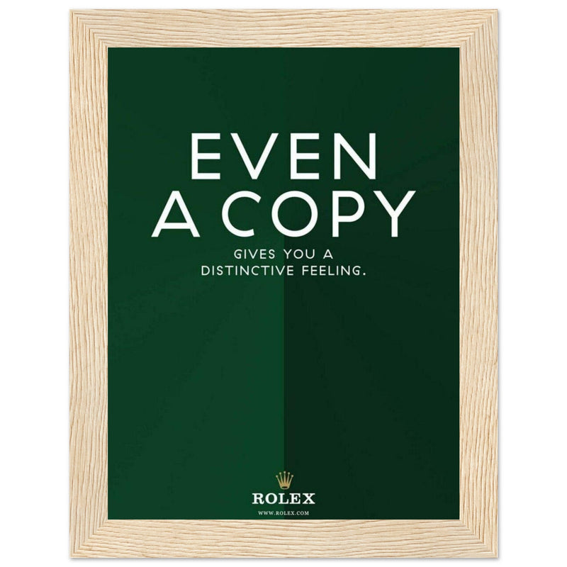 Rolex Distinctive Feeling Vintage Poster Ad