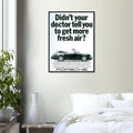 Porsche 911 Fresh Air Vintage Poster Ad