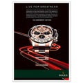 Rolex Live For Greatness Vintage Poster Ad