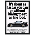 Porsche 911 Vintage Poster - Airline Food