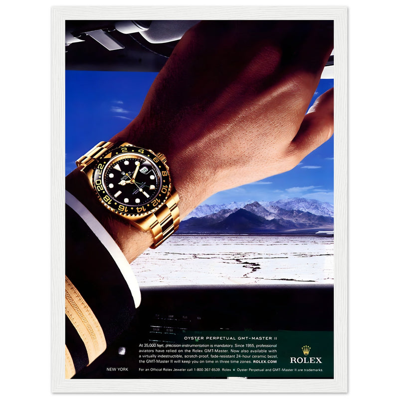 Rolex Oyster Perpetual GMT-Master II New York Pilot Vintage Poster