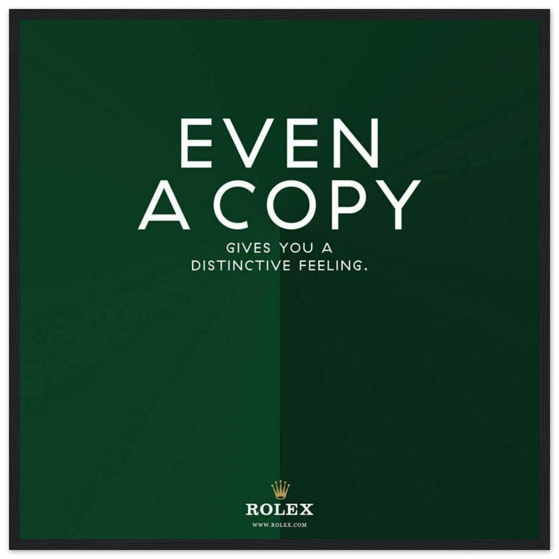 Rolex Distinctive Feeling Vintage Poster Ad
