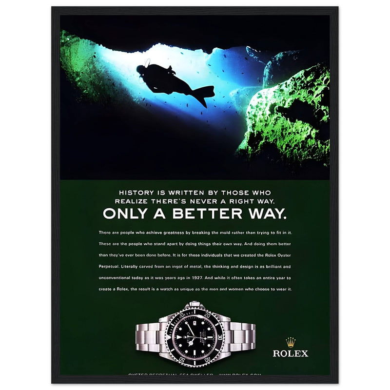 Rolex A Better Way Vintage Poster Ad