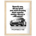 Porsche 911 Vintage Ad Poster