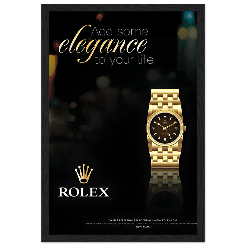 Rolex Elegance Vintage Poster Ad