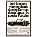 Porsche - German Speaking Vintage Poster