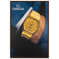 Omega Gold Vintage Poster Ad
