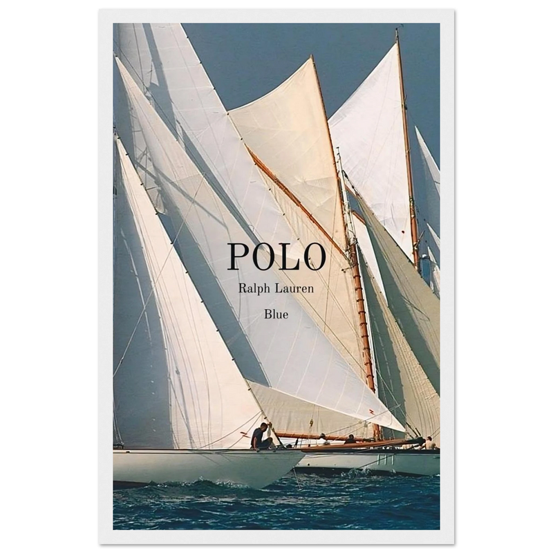 Polo Ralph Lauren Vintage Ad Poster - Polo Blue