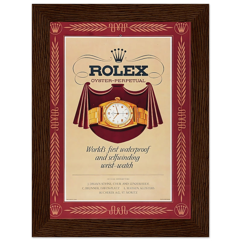 Rolex Oyster-Perpetual Vintage Poster Ad