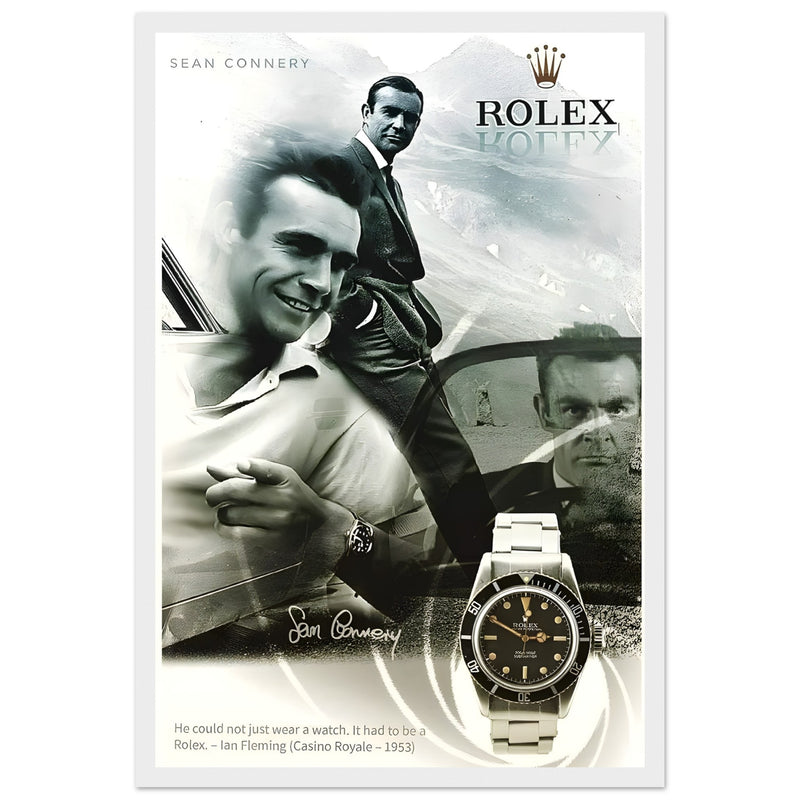 Rolex Sean Connery Vintage Rolex Poster Ad