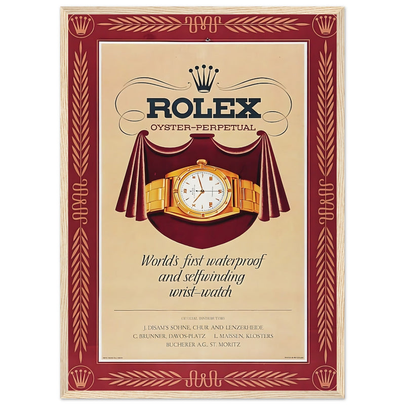Rolex Oyster-Perpetual Vintage Poster Ad