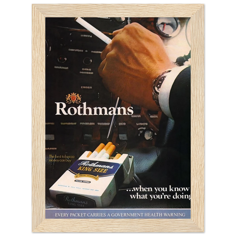 Rothmans Vintage Poster Ad - Rothman Kingsize