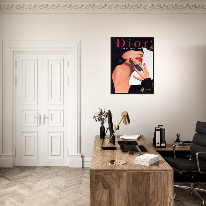 Christian Dior Woman Vintage Poster Ad
