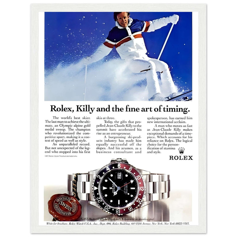 Rolex Alpine Gold Medal Sweep Vintage Poster