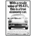 Porsche 99% Resale Price - Vintage Ad Poster