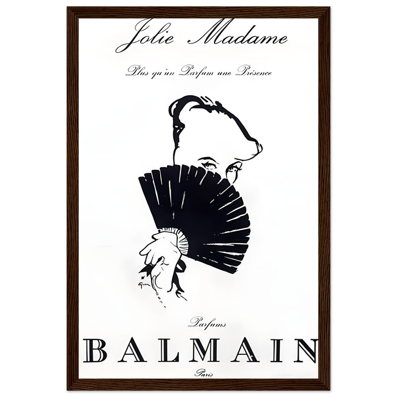 Balmain Jolie Madame Vintage Poster Ad