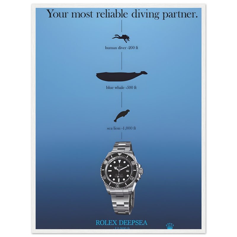 Rolex Deepsea Vintage Poster Ad