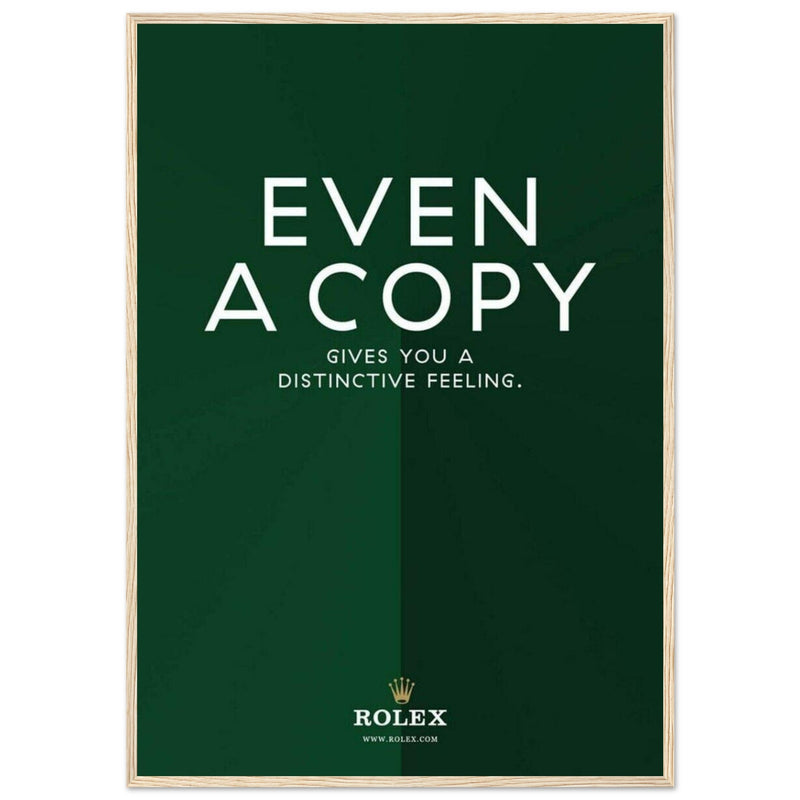 Rolex Distinctive Feeling Vintage Poster Ad