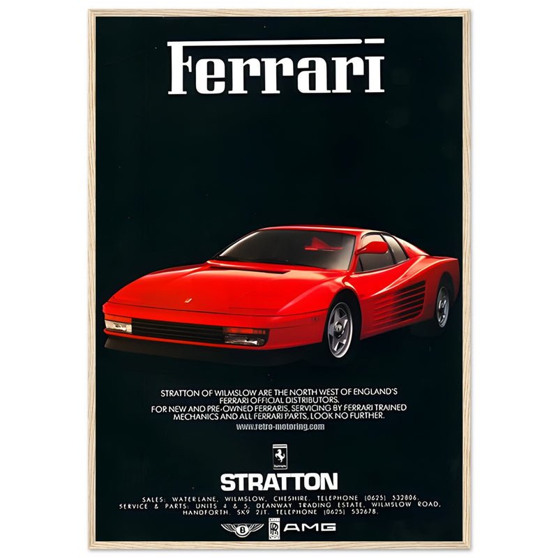 Ferrari Stratton Vintage Poster Ad