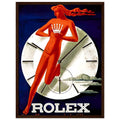 Rolex Clock Vintage Poster Ad