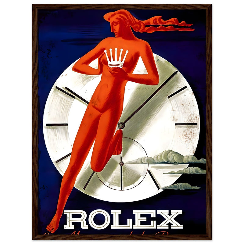 Rolex Clock Vintage Poster Ad