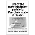 Porsche - 24 Hour Road Service Vintage Poster Ad