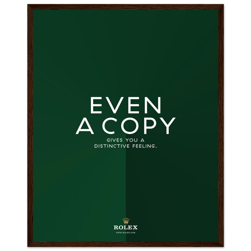 Rolex Distinctive Feeling Vintage Poster Ad