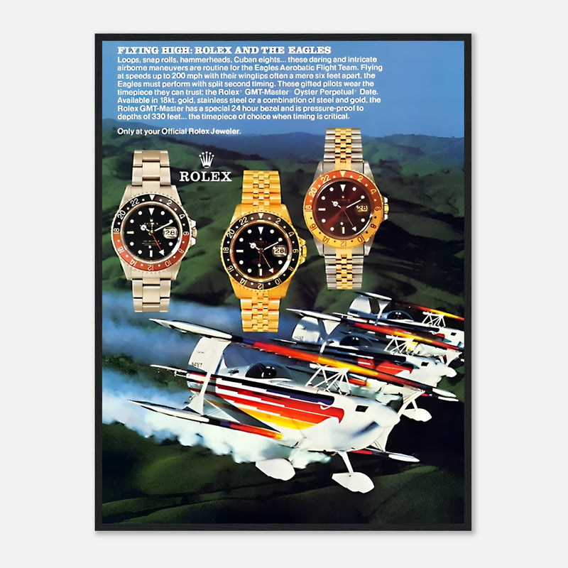 Rolex GMT Master Vintage Poster Ad