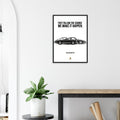 Porsche Can You Keep Up Vintage Poster Ad