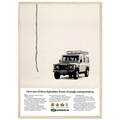 Land Rover Defender Vintage Poster