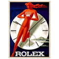 Rolex Clock Vintage Poster Ad
