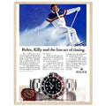 Rolex Alpine Gold Medal Sweep Vintage Poster