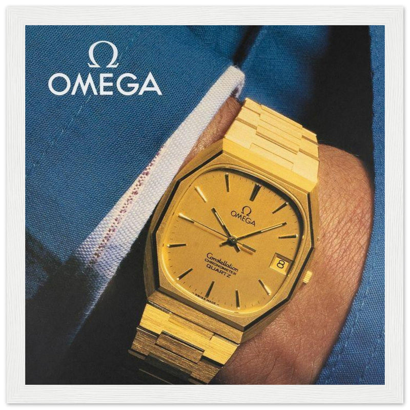 Omega Gold Vintage Poster Ad