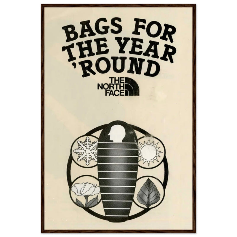 The North Face Sleeping Bags Vintage Poster