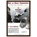 Avec La Rolex Submariner Vintage Poster Ad