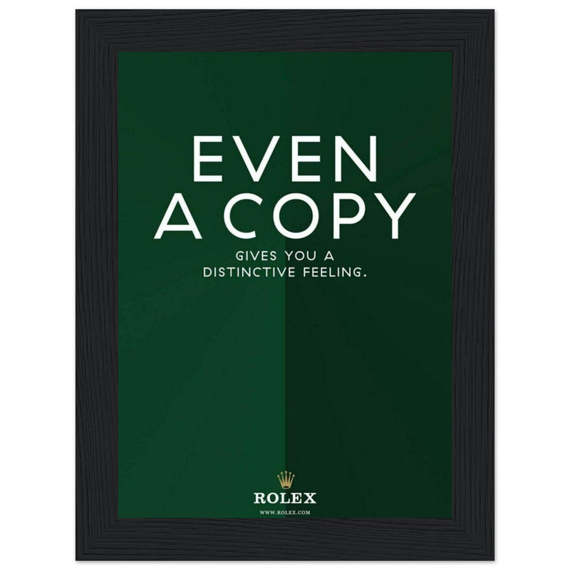Rolex Distinctive Feeling Vintage Poster Ad
