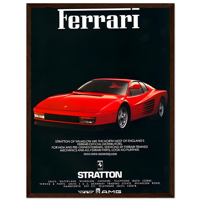 Ferrari Stratton Vintage Poster Ad