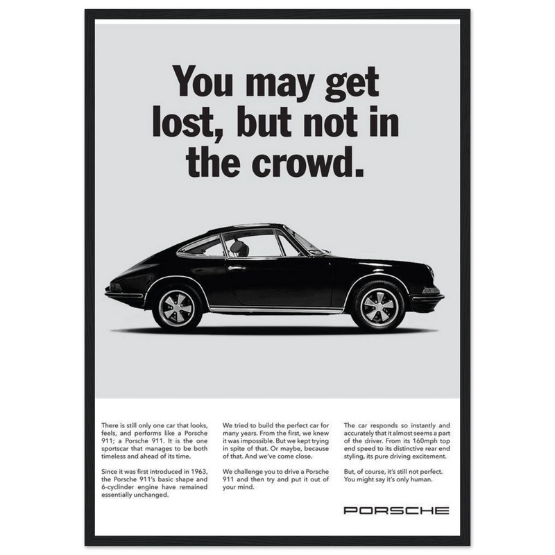 Porsche Vintage Poster - Lost