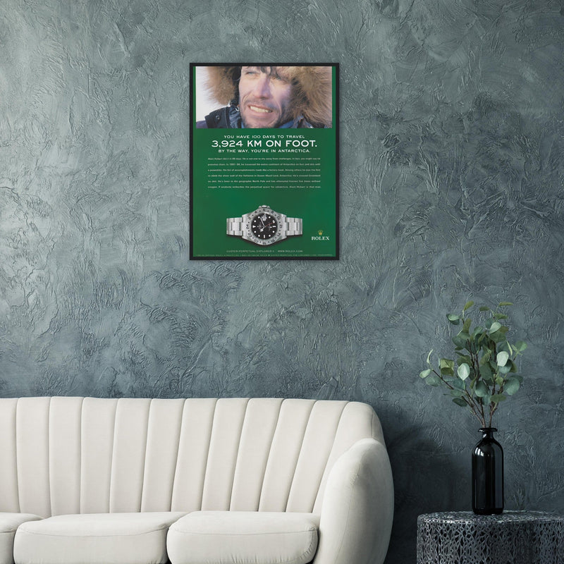 Rolex Explorer Vintage Poster Ad