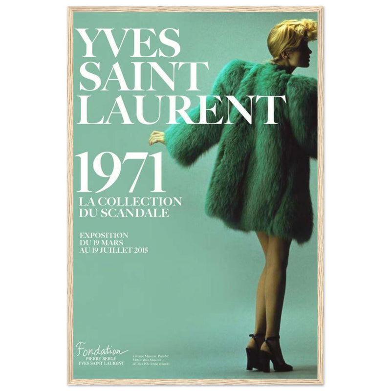 YSL 1971 Vintage Poster