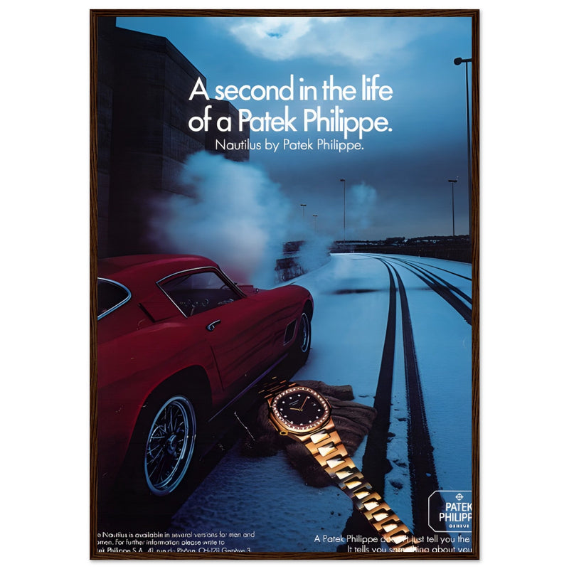 Patek Philippe A Second In the Life Vintage Poster Ad