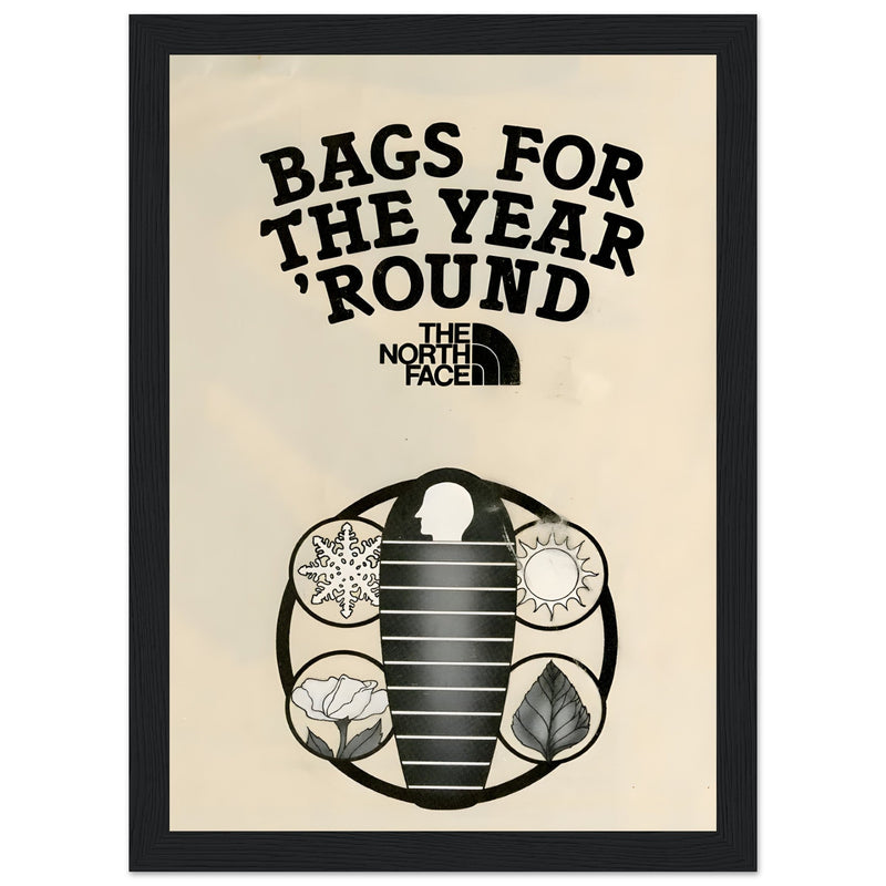 The North Face Sleeping Bags Vintage Poster