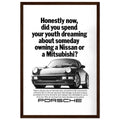 Porsche 911 Vintage Ad Poster