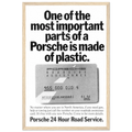 Porsche - 24 Hour Road Service Vintage Poster Ad