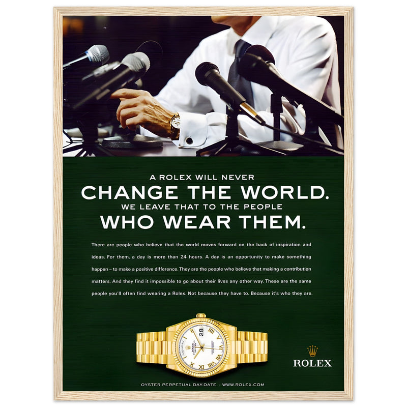 Rolex Day-Date Vintage Poster Ad